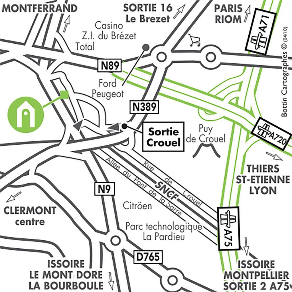 Готель Campanile Clermont Ferrand - Le Brezet Екстер'єр фото
